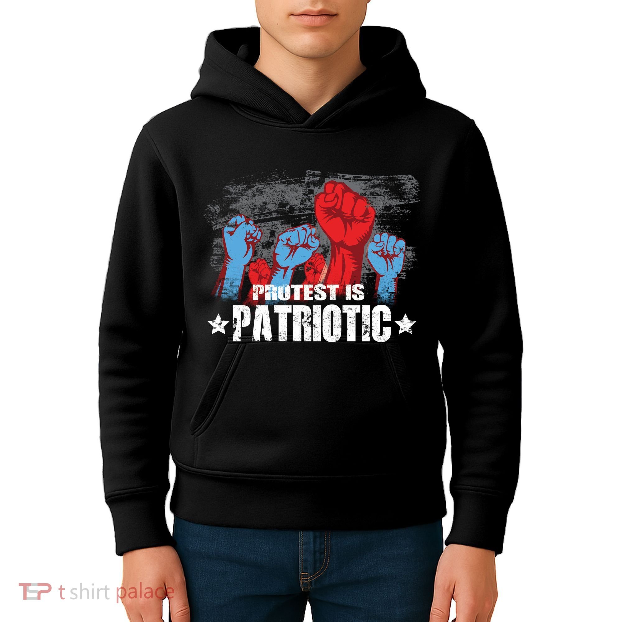 Protest Is Patriotic Kids Hoodie