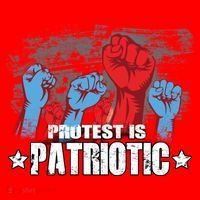 Protest Is Patriotic Santa Hat thumb 1