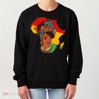 Proud African American Woman Head Wrap Women's Sweatshirt thumb 0