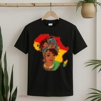 Proud African American Woman Head Wrap T-Shirt thumb 2