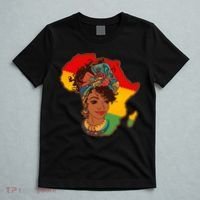 Proud African American Woman Head Wrap T-Shirt thumb 5
