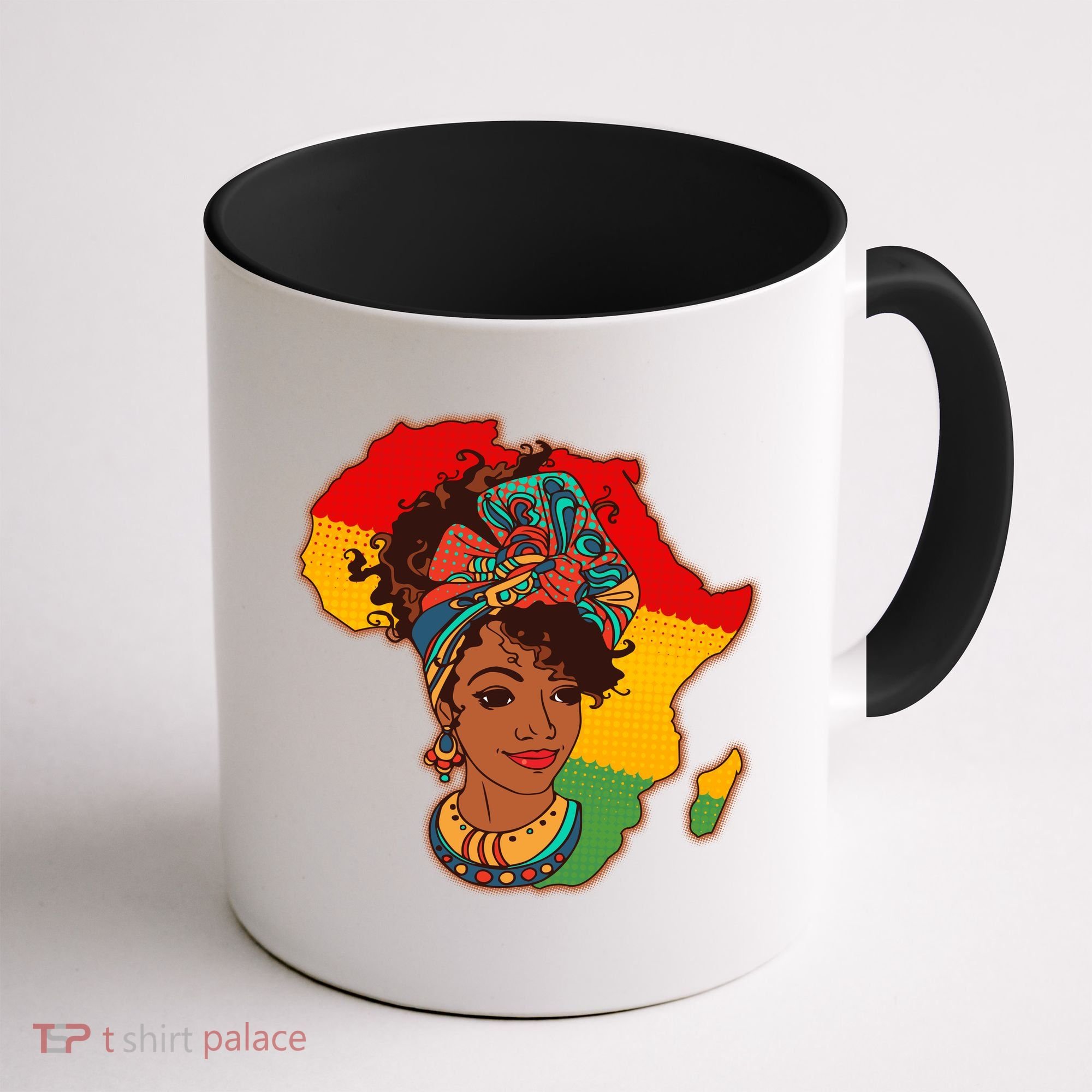 Proud African American Woman Head Wrap Coffee Mug