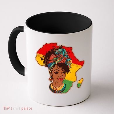 Proud African American Woman Head Wrap Coffee Mug