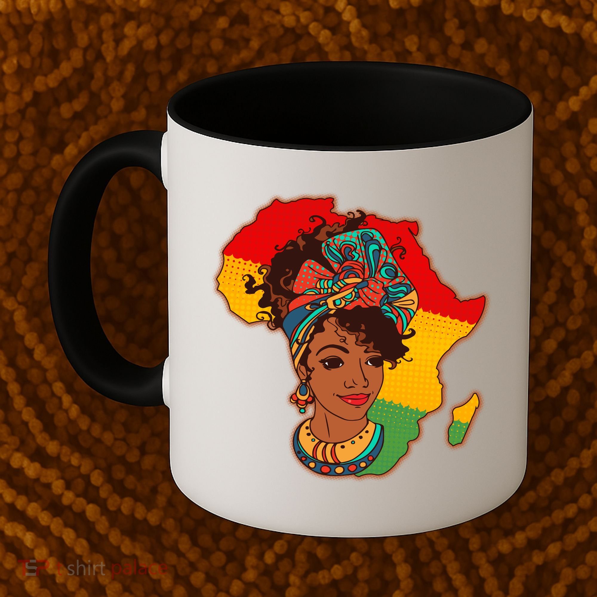 Proud African American Woman Head Wrap Coffee Mug