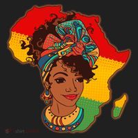 Proud African American Woman Head Wrap Beanie thumb 2