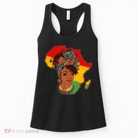 Proud African American Woman Head Wrap Women's Tank Top thumb 0