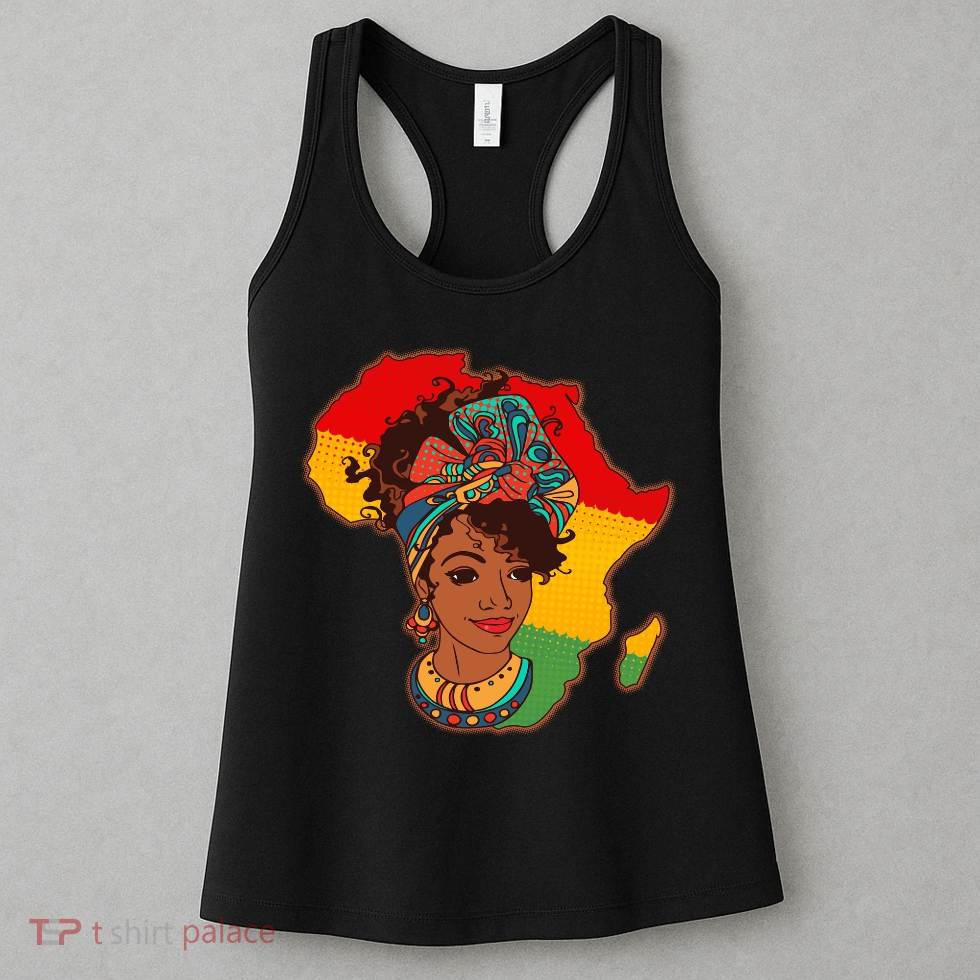 Proud African American Woman Head Wrap Women's Tank Top