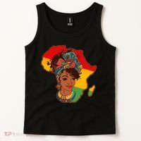 Proud African American Woman Head Wrap Tank Top thumb 2