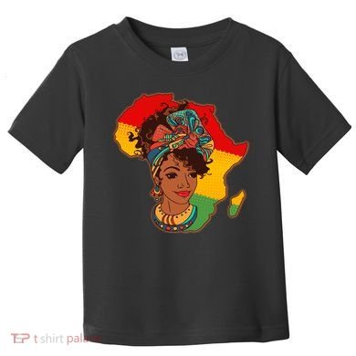 Proud African American Woman Head Wrap Toddler T-Shirt