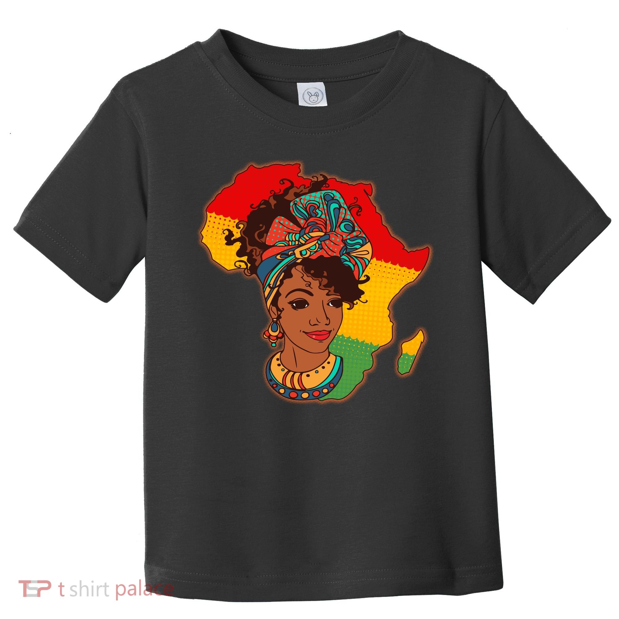 Proud African American Woman Head Wrap Toddler T-Shirt