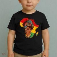 Proud African American Woman Head Wrap Toddler T-Shirt thumb 2