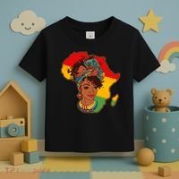 Proud African American Woman Head Wrap Toddler T-Shirt thumb 3