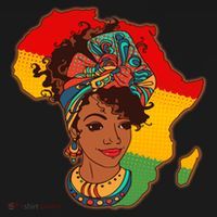 Proud African American Woman Head Wrap Visor thumb 3