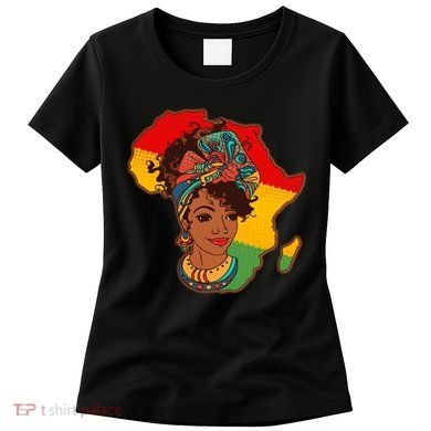 Proud African American Woman Head Wrap Women's T-Shirt