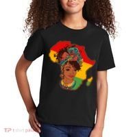 Proud African American Woman Head Wrap Kids T-Shirt thumb 2