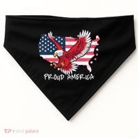 Proud American Eagle USA-Made Doggie Bandana thumb 0