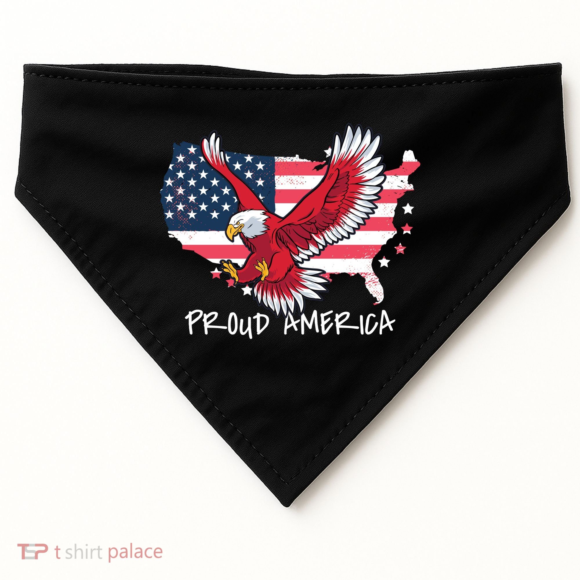 Proud American Eagle USA-Made Doggie Bandana