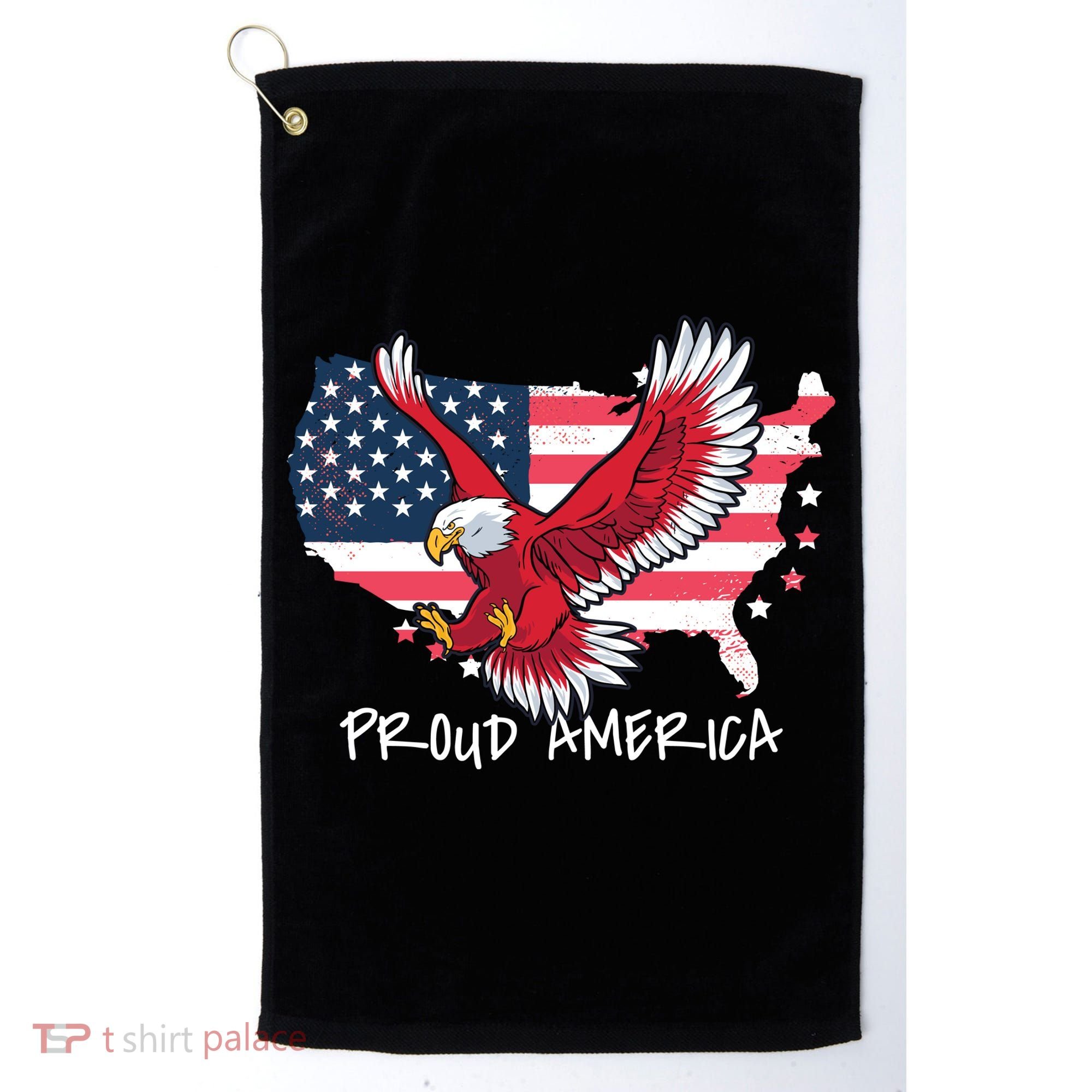 Proud American Eagle Golf Towel