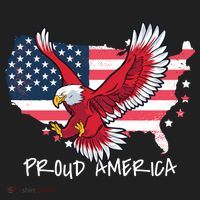 Proud American Eagle Golf Towel thumb 3
