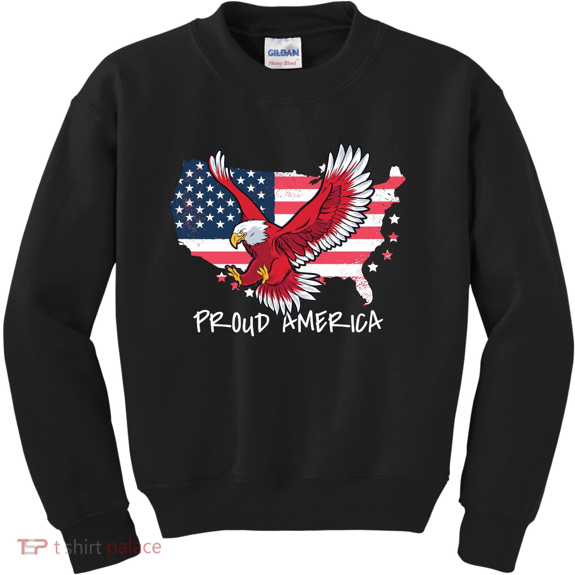 Proud American Eagle Kids Sweatshirt