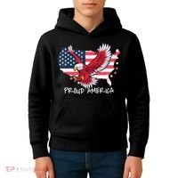 Proud American Eagle Kids Hoodie thumb 4
