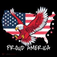 Proud American Eagle Kids Long Sleeve Shirt thumb 2