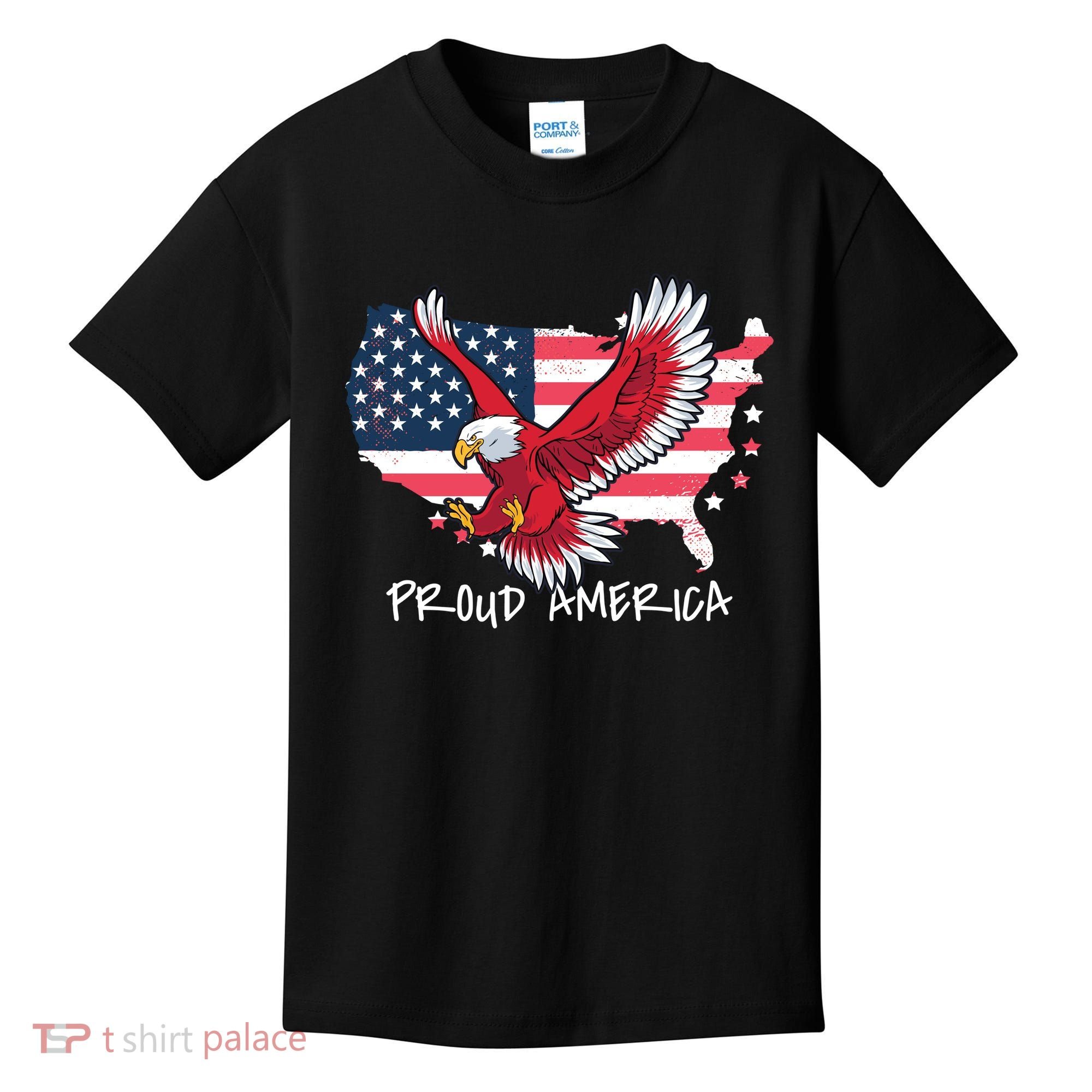 Proud American Eagle Kids T-Shirt