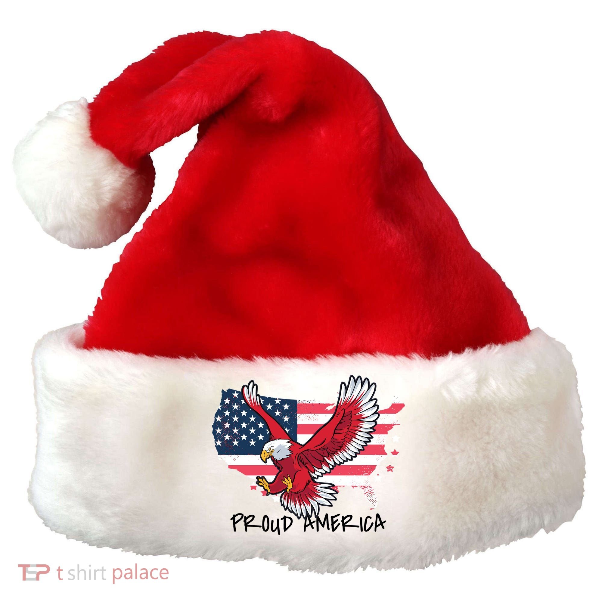 Proud American Eagle Santa Hat
