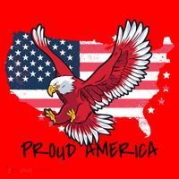 Proud American Eagle Santa Hat thumb 1