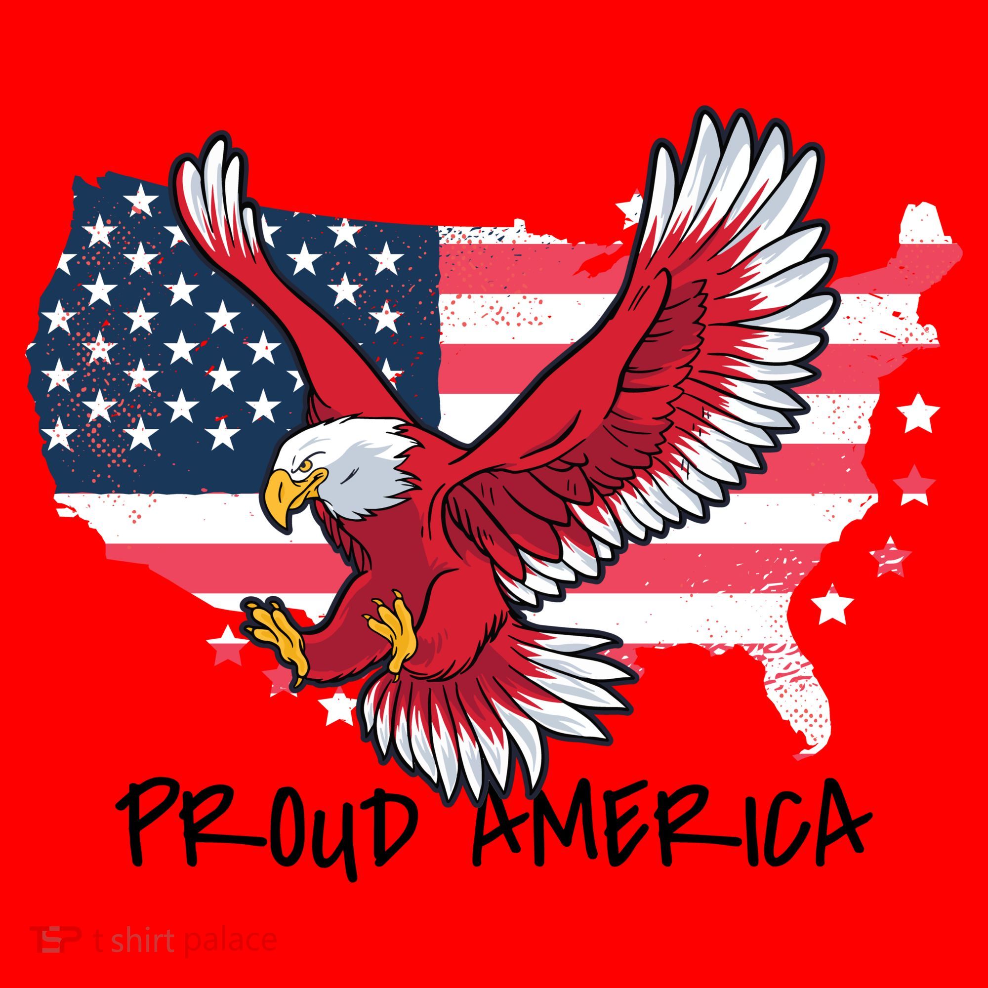 Proud American Eagle Santa Hat