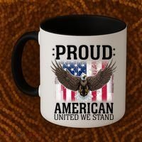 Proud American United We Stand Eagle Coffee Mug thumb 2