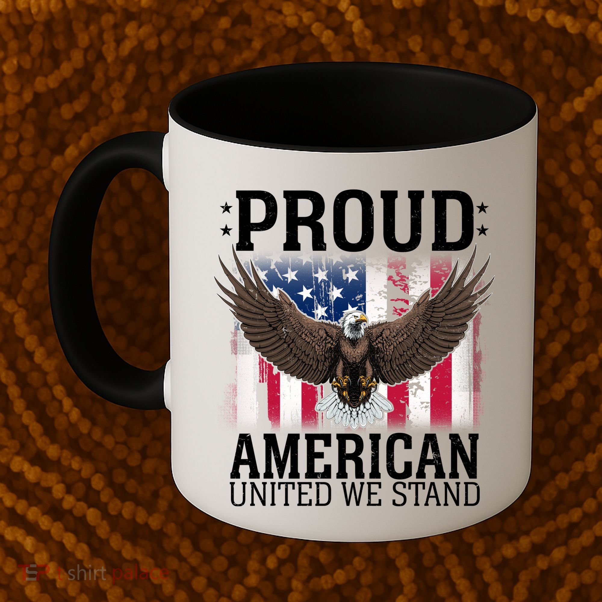 Proud American United We Stand Eagle Coffee Mug