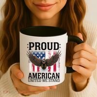 Proud American United We Stand Eagle Coffee Mug thumb 3