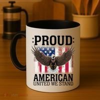 Proud American United We Stand Eagle Coffee Mug thumb 4