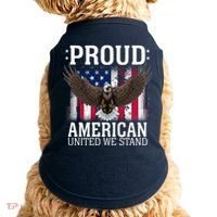 Proud American United We Stand Eagle Doggie Tank thumb 0