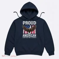 Proud American United We Stand Eagle Hoodie thumb 0