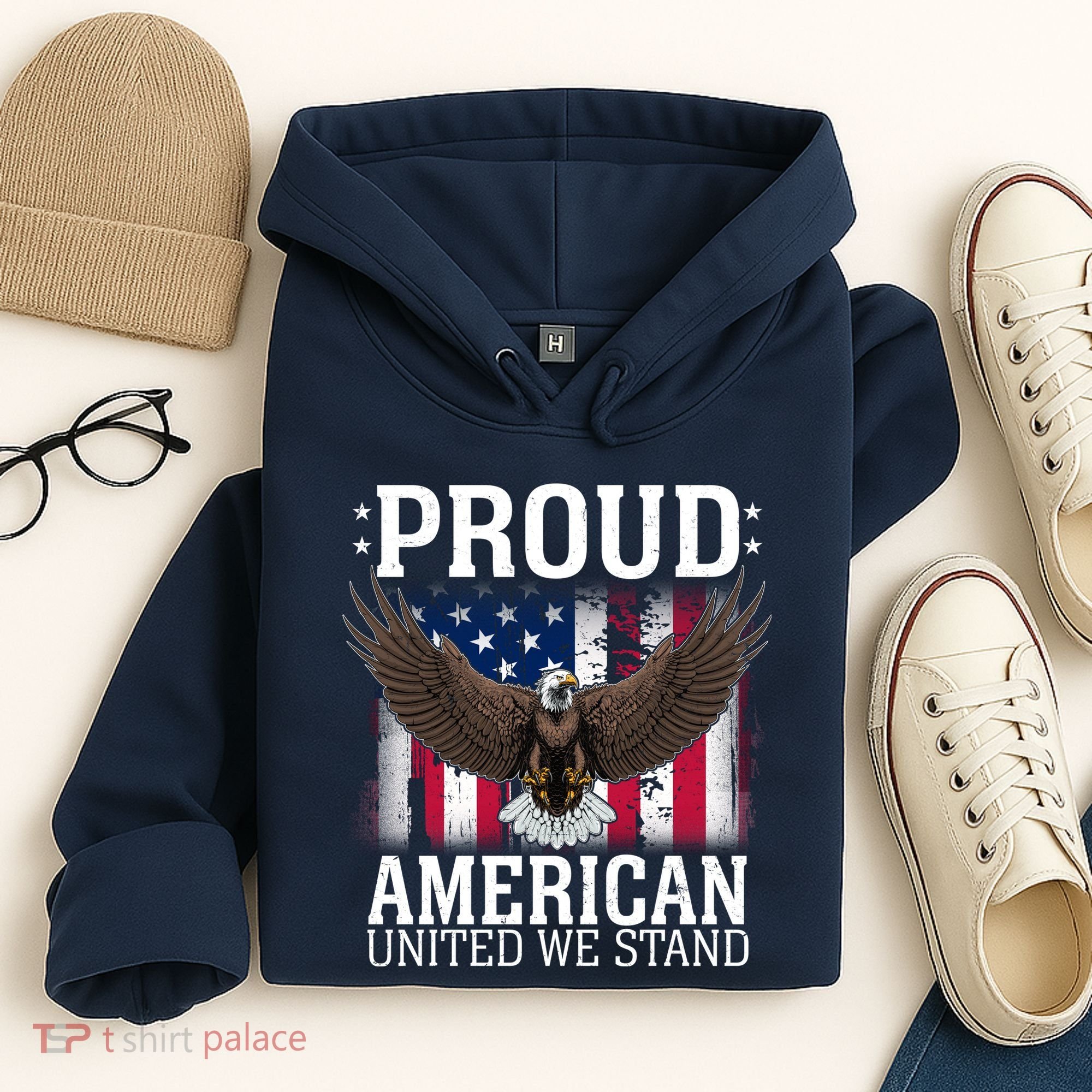 Proud American United We Stand Eagle Hoodie