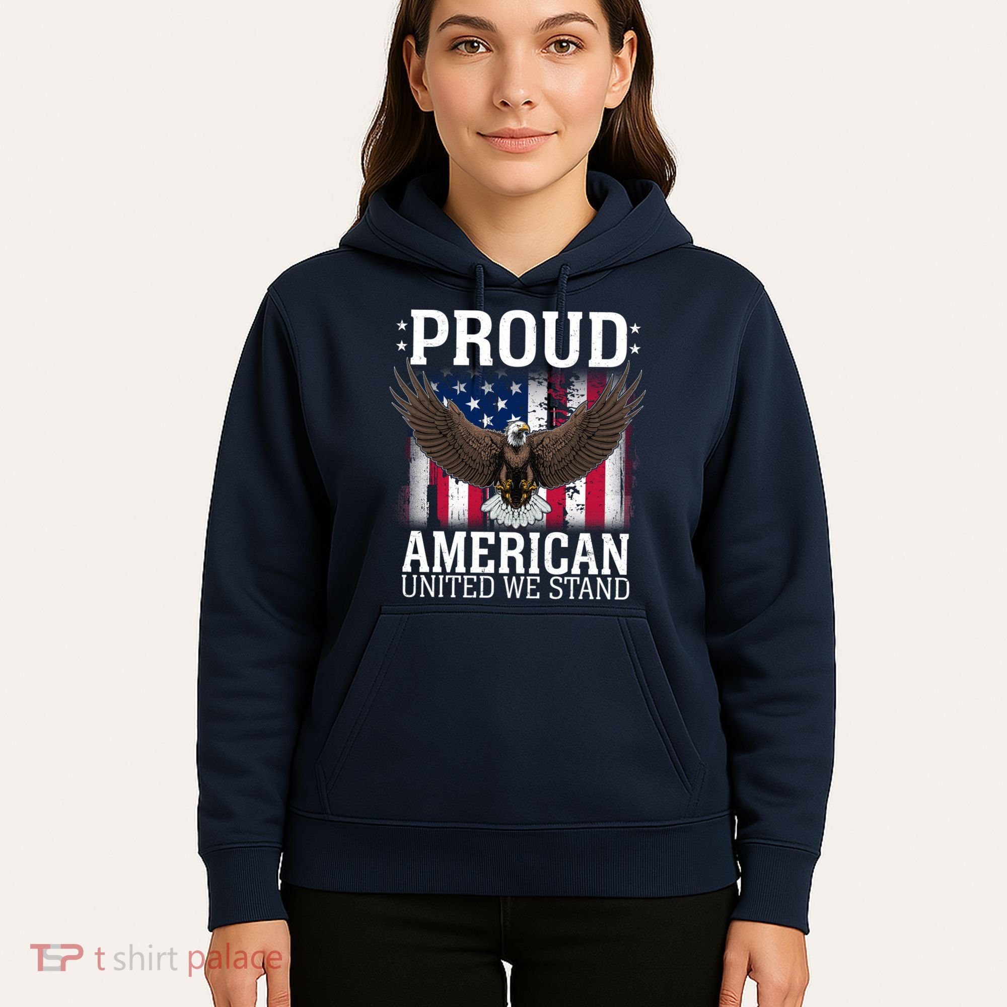 Proud American United We Stand Eagle Hoodie