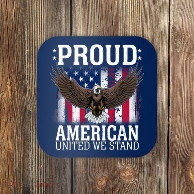 Proud American United We Stand Eagle Coaster