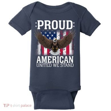 Proud American United We Stand Eagle Baby Bodysuit