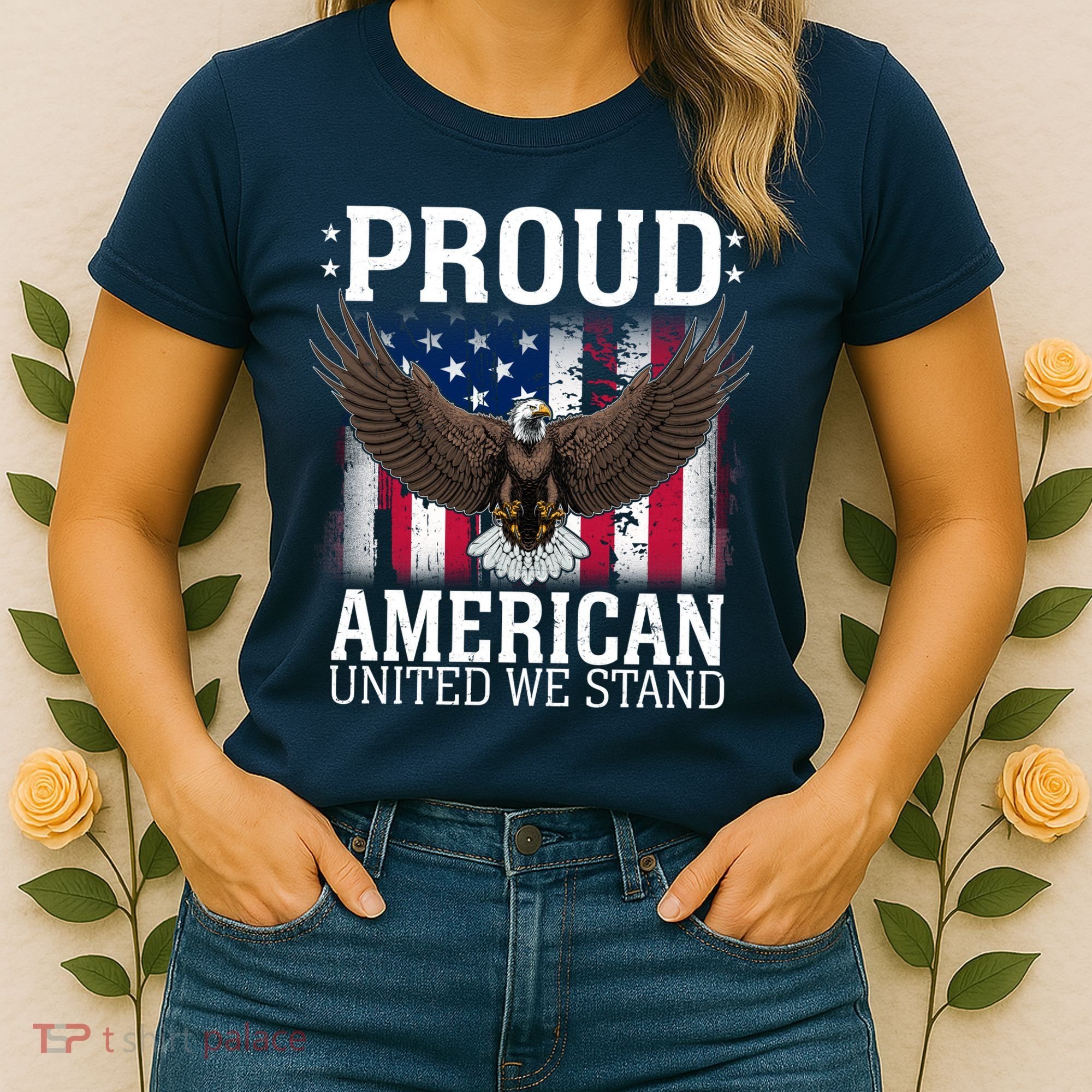 Proud American United We Stand Eagle Women's T-Shirt