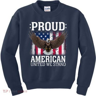 Proud American United We Stand Eagle Kids Sweatshirt