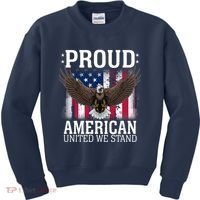 Proud American United We Stand Eagle Kids Sweatshirt thumb 0