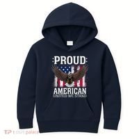 Proud American United We Stand Eagle Kids Hoodie thumb 0