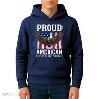Proud American United We Stand Eagle Kids Hoodie thumb 4