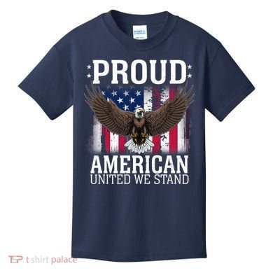 Proud American United We Stand Eagle Kids T-Shirt