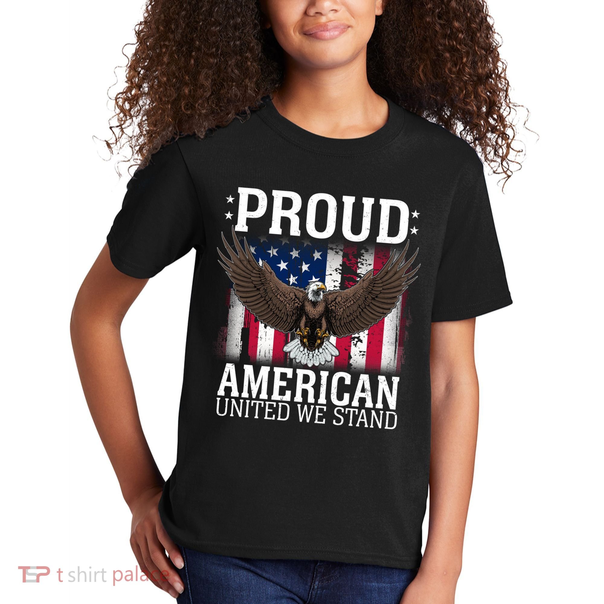 Proud American United We Stand Eagle Kids T-Shirt