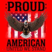 Proud American United We Stand Eagle Santa Hat thumb 1
