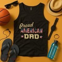 Proud Army Dad Tank Top thumb 4