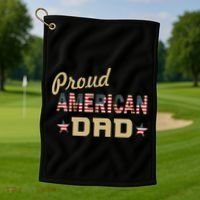 Proud Army Dad Golf Towel thumb 1